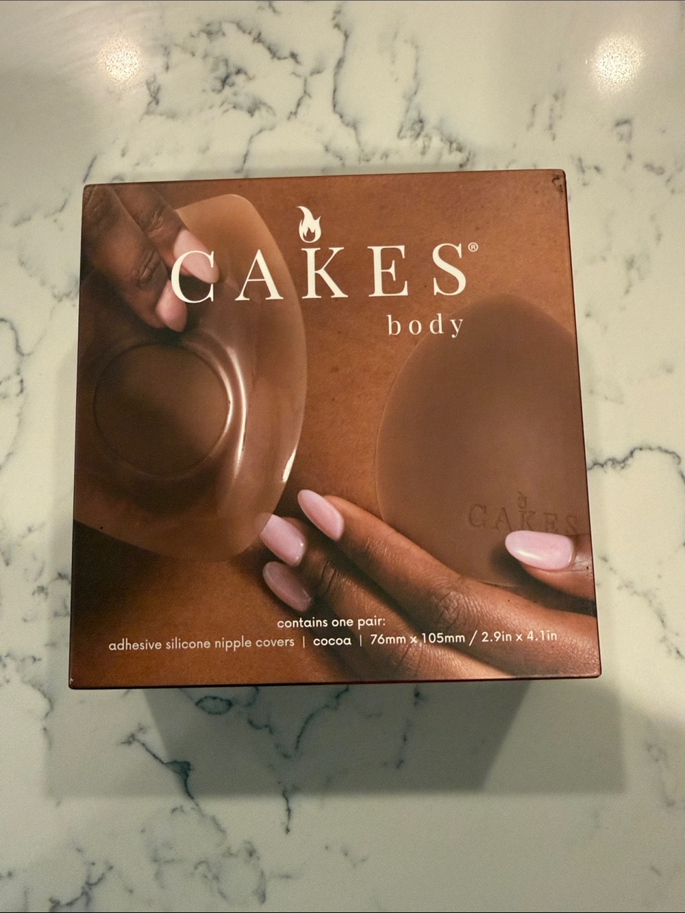 Cakes Body Adhesive Silicone Nipple Covers — Cocoa